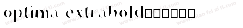 optima extrabold字体转换